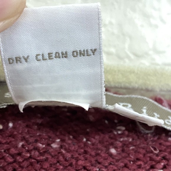 Isabella Bird Womens Sweater Cardigan Size L Duster Hoodie Silk Wool Blend Red - Picture 7 of 7